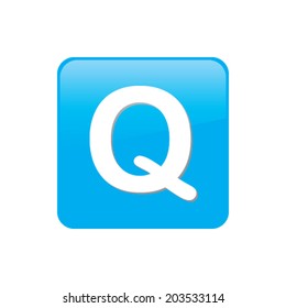 Colorful square buttons for website or app - Q