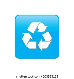 Colorful square buttons for website or app - Recycle