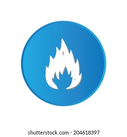 Colorful square buttons for website or app - Fire