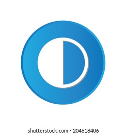 Colorful square buttons for website or app - Halftone