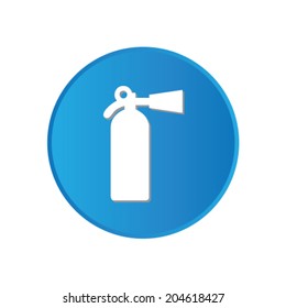 Colorful square buttons for website or app - Fire Extinguisher