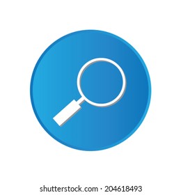 Colorful square buttons for website or app - Magnifying Glass
