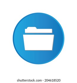 Colorful square buttons for website or app - Folder