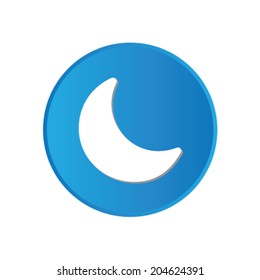 Colorful square buttons for website or app - Moon