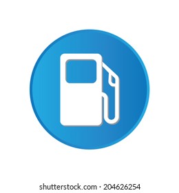 Colorful square buttons for website or app - Petrol Pump