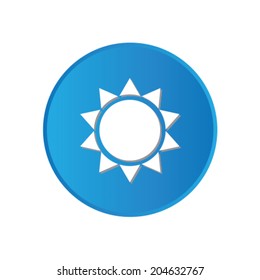 Colorful square buttons for website or app - Sun