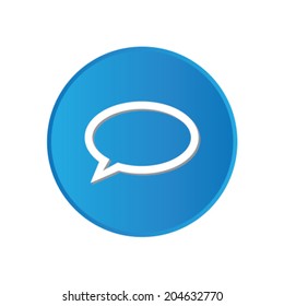 Colorful square buttons for website or app - Speech Bubble