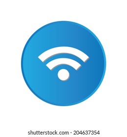 Colorful square buttons for website or app - Wifi