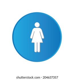 Colorful square buttons for website or app - Woman