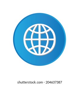 Colorful square buttons for website or app - World