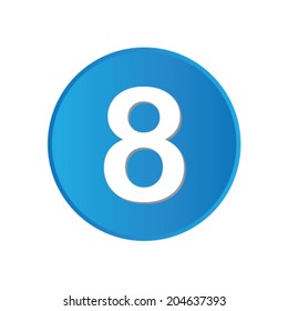 Colorful square buttons for website or app - 8