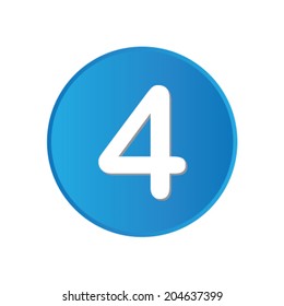 Colorful square buttons for website or app - 4
