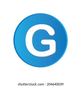 Colorful square buttons for website or app - G