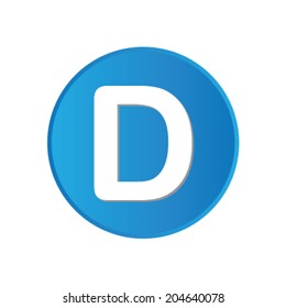 Colorful square buttons for website or app - D