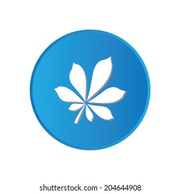 Colorful square buttons for website or app - Leaf
