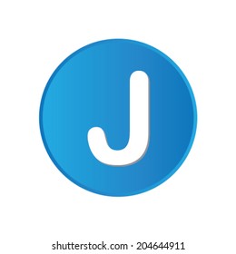 Colorful square buttons for website or app - J