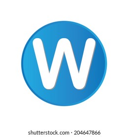 Colorful square buttons for website or app - W