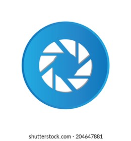 Colorful square buttons for website or app - Camera Shutter