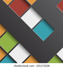 colorful square cells