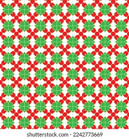 Colorful square and diagonal line pattern background. Linked diagonal line on square and octagon shape. Multicolor lattice pattern background. Merry Christmas pattern.