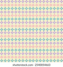 Colorful square diamond shape pattern on yellow background for fabric,seamless background.