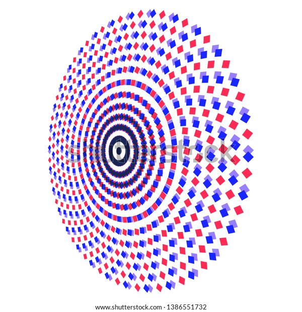 Colorful square dotted
vector background. Halftone effect. Logo design element. Vector
illustration