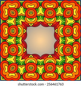 Colorful square frame.