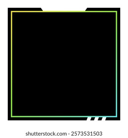 Colorful square gradient background. Social media template vector illustration.