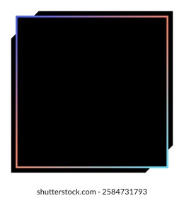 Colorful square gradient background. Social media template vector illustration.