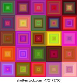 Colorful square mosaic pattern vector background design