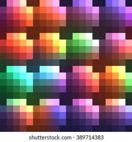 Colorful square mosaic - seamless background