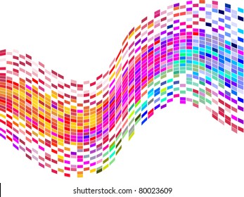 colorful square mosaic - vector