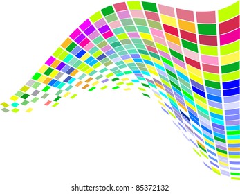 colorful square mosaic - vector