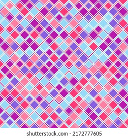 Diseño de ilustración de fondo de mosaico cuadrado colorido con un patrón sin fisuras.