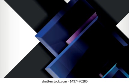 Colorful square and rectangle blocks background, vector geometric abstract design