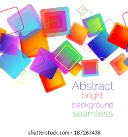 Colorful Square seamless background , vector