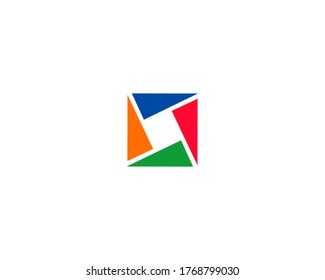 colorful square vector logo design elements