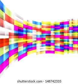 colorful squares abstract background, banner design