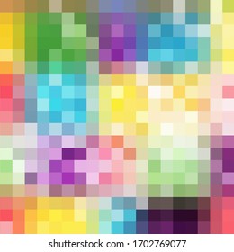Colorful squares. Abstract colorful background of squares. Mosaic. Geometric pattern