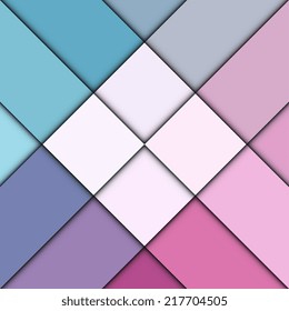 Colorful squares abstract background - Vector