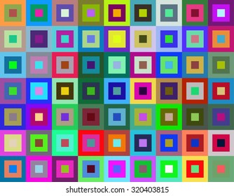 Colorful squares background