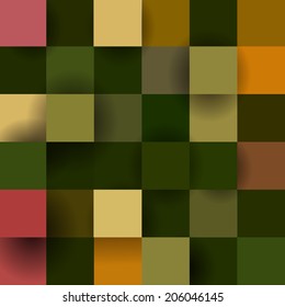 Colorful  squares background pattern design, vector illustration. 