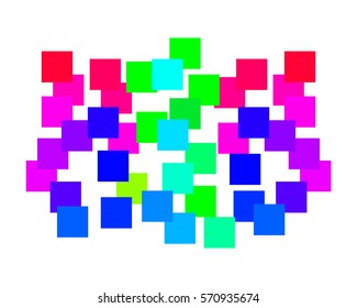 Colorful Squares blank background - Vector Design Concept