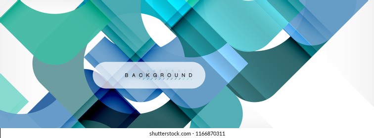 Colorful squares composition abstract banner. Vector illustration for business brochure or flyer, presentation and web design layout