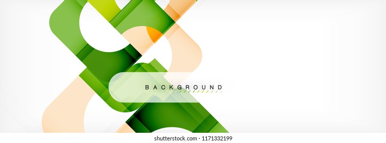 Colorful squares composition abstract banner. Vector illustration for business brochure or flyer, presentation and web design layout