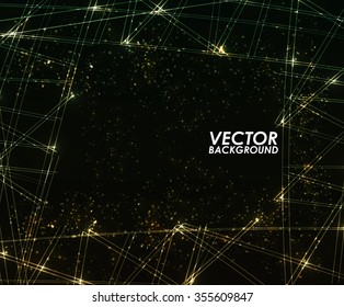 Colorful Squares digital Background with Text - Vector illustration.