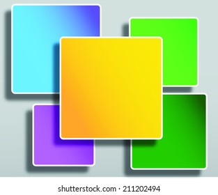 Colorful squares eps vector background
