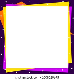 Colorful Squares Frame Blank Banner Stock Vector (Royalty Free) 1008029695