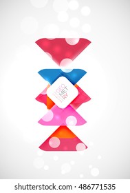 Colorful squares, geometric elements, abstract background template