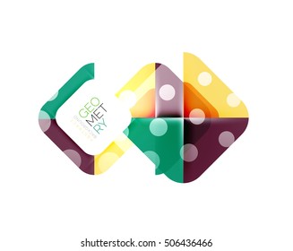 Cuadros coloridos, elementos geométricos, plantilla de fondo abstracto
